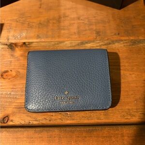 Kate Spade Navy Leather Card Holder